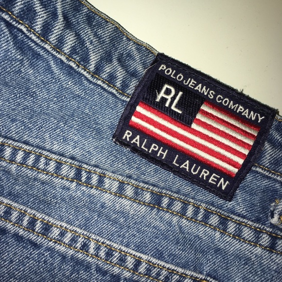 Vintage High Waisted Ralph Lauren Jean Shorts - Picture 3 of 4